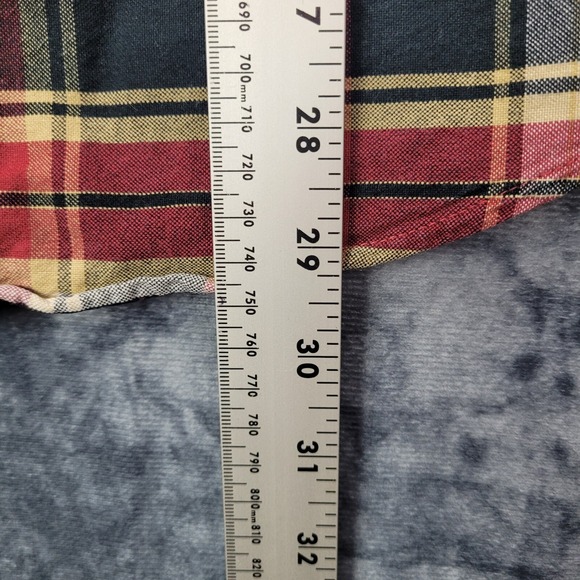 Larry Mahan Cowboy Collection Mens Shirt SZ M Multi Color Plaid Long Sleeve - Picture 8 of 11